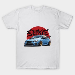 WRX STI Car Art - Subaru Impreza Widebody JDM Car T-Shirt